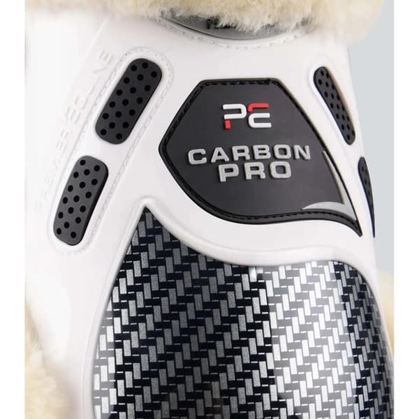 Skydd för hästar i ull Premier Equine Carbon Pro Techno - vit - L vit