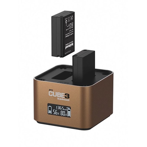 Hahnel procube3 laddare kompatibel med olympus bln-1. bls-5. blh-1