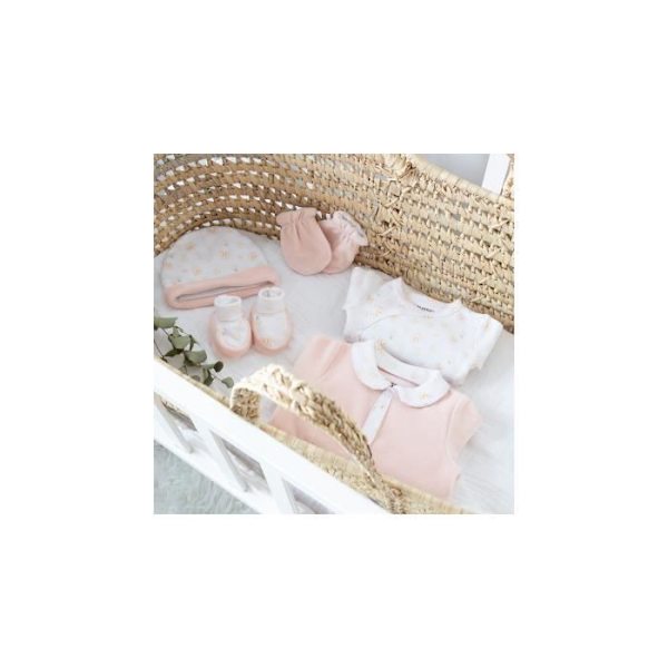 Kit för nyfödd flicka OEKO-TEX® STANDARD 100 Rosa 1 månad