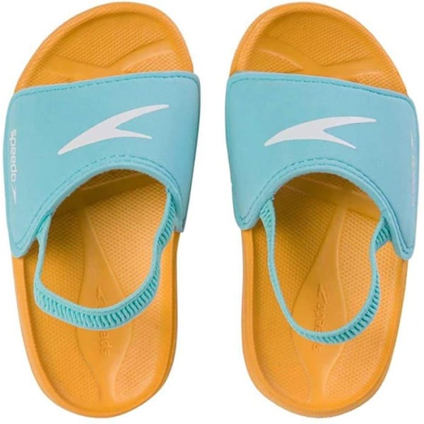 Sandal - barfota Speedo - 811299 - Lär dig simma Slide Spädbarn, Slidesandal Blandat barn Turkos/Mango 38