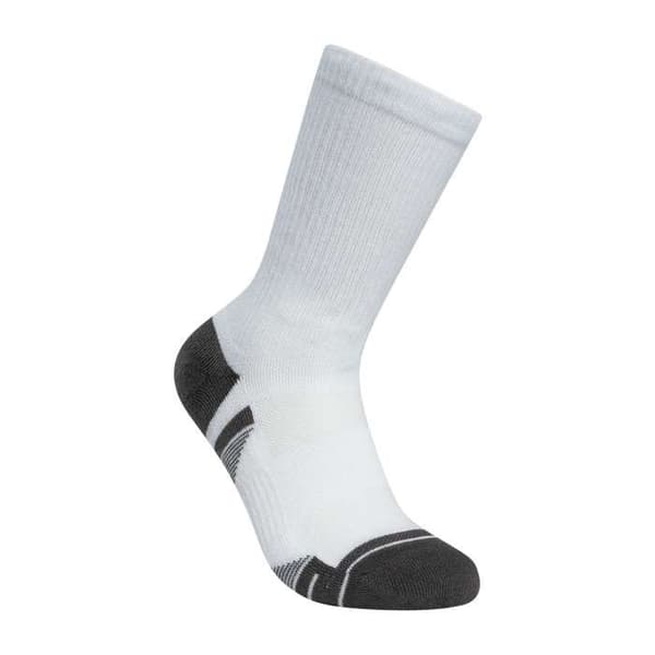Strumpor - UNDER ARMOUR - Performance Tech Crew - 3-pack - Vit/Grå kol - Andningsbart tyg Vit M