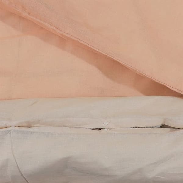 vidaXL Rosa påslakanset 200x200 cm Bomull 136511