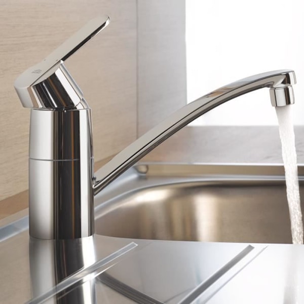 GROHE Engrepps diskbänksblandare Skaffa Chrome 32891000 Grå krom