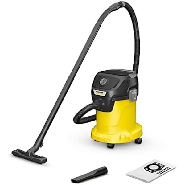 KARCHER KWD3 1000W dammsugare för flytande fasta ämnen - Påslös behållare