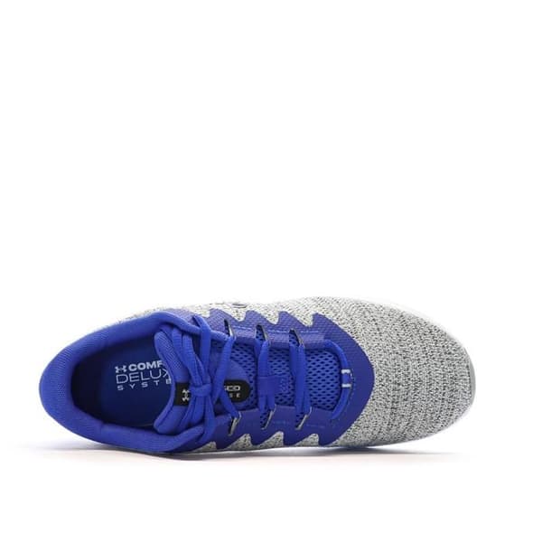 Grå/blå löparskor för män Under Armour Charged Impulse Grå 45 1/2