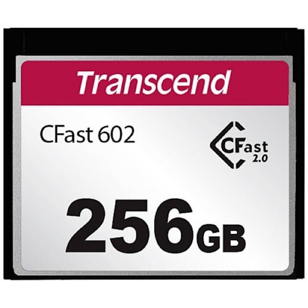 Minneskort - TRANSCEND - TS8GCFX602 - 256 GB - CFast 2.0