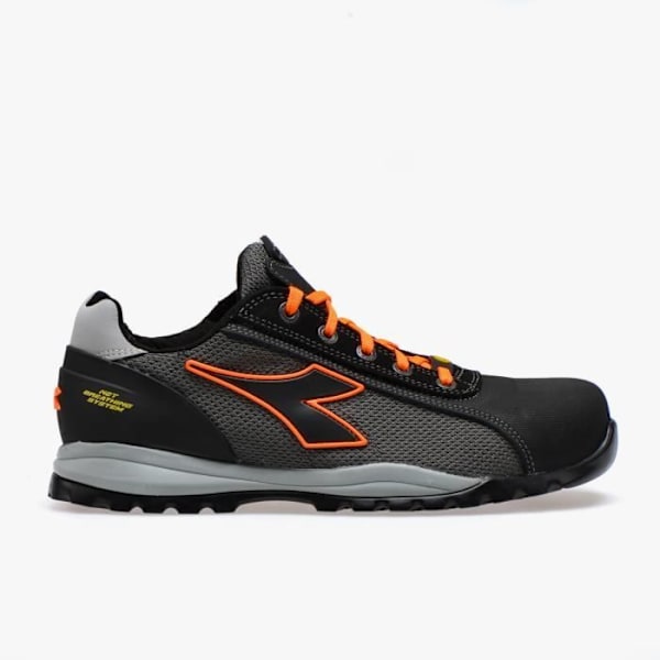 DIADORA LOW ASFALT/ORANGE SKYDDSKO S1P SRA HRO ESD GLOVE TECH LOW PRO-173657C83210-Skyddsskor Svart 42