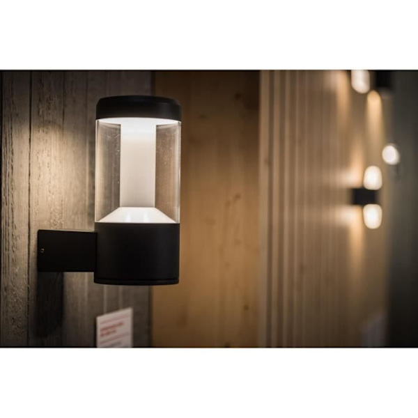 ENDURA STYLE LANTERN MODERN Vägglampa utomhus 12w = 610lm - grå Mörkgrå