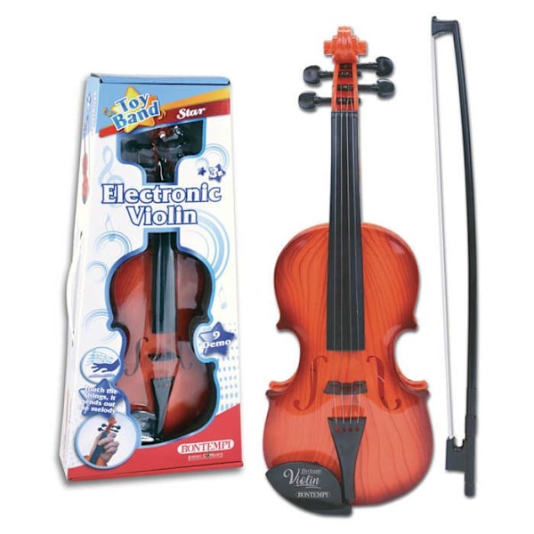 Elgitarr - BONTEMPI - 290500 - Brun-Svart - Format 1/8 - Nybörjare Brun svart