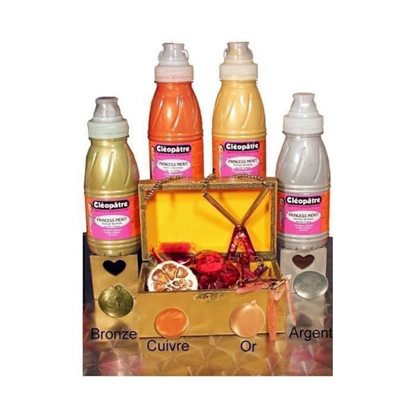 Akrylfärg - Princess Mérit - Guld - 500 ml - Blank - Blandet Guld