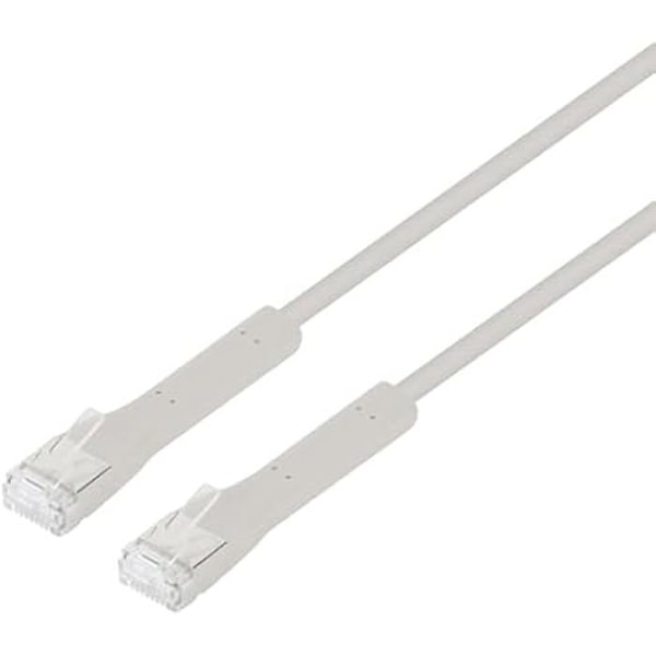 Nätverkskabel Cat6a F/FTP - INTELLINET - 0,3 m - Grå - Ledare av ren koppar - Aluminiumskydd
