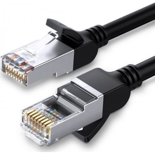 Ugreen - UGR296 - Nätverkskabel med metallkontakter, Ethernet RJ45, Cat.6, UTP, 3m (svart)