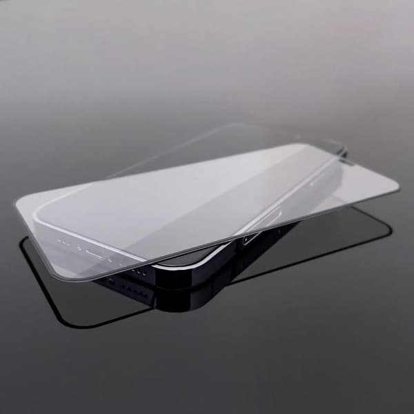 Härdat glas - WOZINSKY - iPhone 15 Pro - Full lim - Svart - 1 styck Svart