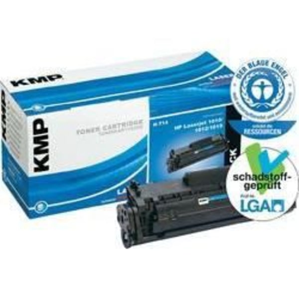 Kompatibel KMP toner motsvarande HP 12A (Q2612A) svart - för HP LaserJet - Paket med 1