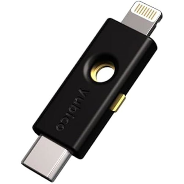 YubiKey - YUBICO - 5Ci FIPS - Svart färg - Avancerad säkerhet - Multifaktorsautentisering