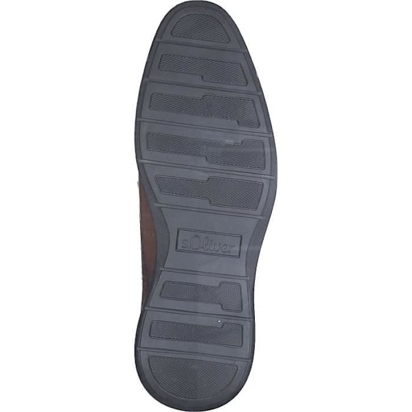 Derby-skor - S.Oliver - 13609-41 - Läder och Textil - Brun - Kilklack kastanj 45