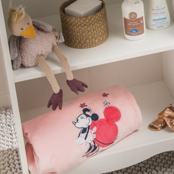 DISNEY Minnie Täcke - 75 x 100 cm Rosa