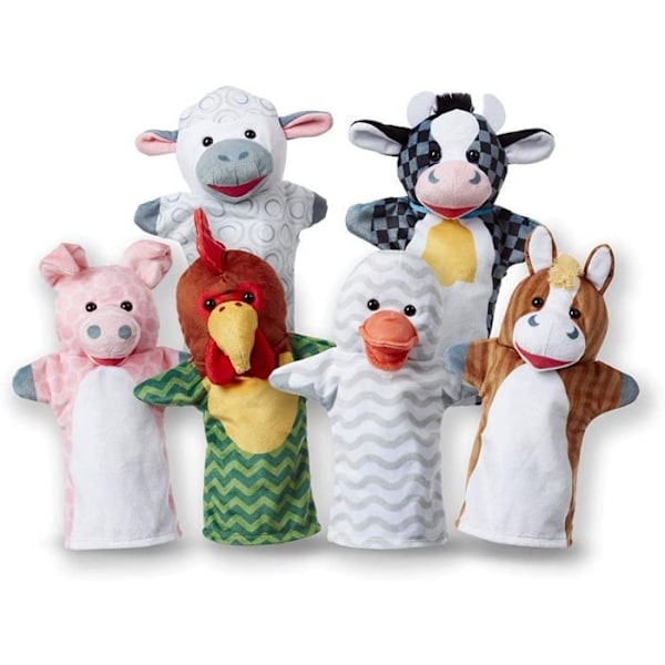 Melissa & Doug - Farm Animal Puppets Röd