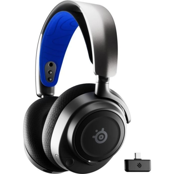 STEELSERIES Arctis Nova 7P Wireless Gaming Headset - Multiplattform - Svart / Blå