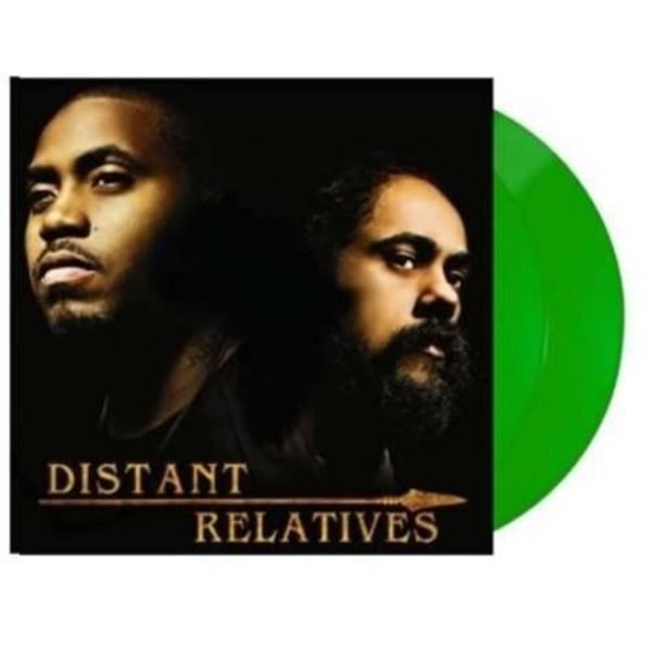 Nas &amp; Damian Marley - Distant Relatives [VINYL LP] Färgad vinyl, Gatefold LP-jacka, grön