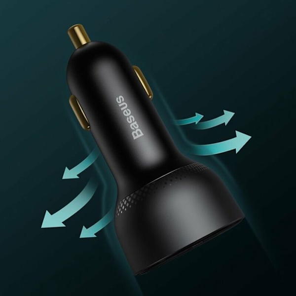 USB C Bilstickladdare 100W, USB PPS QC4.0 PD3.0 Snabbladdare för bil, Superladdare Kompatibel