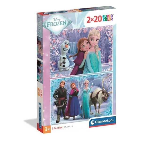 CLEMENTONI - 2x20 bitar - Frost 2 Ljusa och attraktiva färger