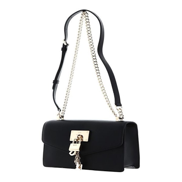 Axelväska med axelrem - DKNY - Elissa SM - Kvistläder - Svart - 22x14x6.5 cm svart