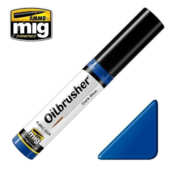 AMMO av mig Jimenez - Olje pensel Mörkblå Mig Jimenez Ammo Amig3504 Modell Char Promo - Ref: 7080