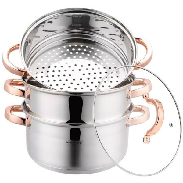 GARNEK PÅ ÅNG KLAUSBERG 4 DELAR 24cm KB-7735 ROSA GULD