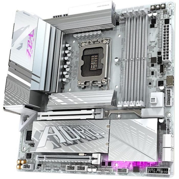 Moderkort - GIGABYTE - Z890M A ELITE WF7 ICE - Sockel 1851 - DDR5 - M.2 PCIe 5.0