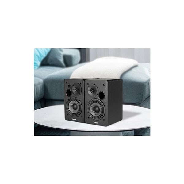 Edifier R1280DB - 2-vägshögtalare med Bluetooth, optiska, koaxiala och dubbla RCA-ingångar - Svart