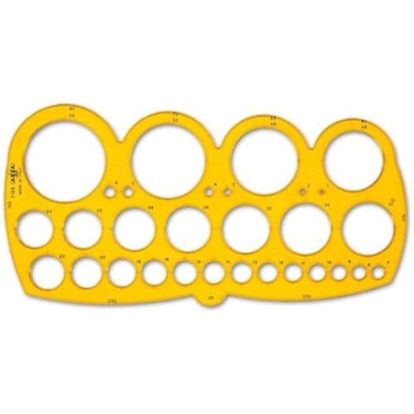 Mask för stora cirklar - ARDA - 408983 - Diameter 1/55 mm - Precision verktyg - Lätt att använda mångfärgad