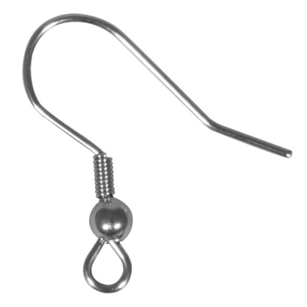Örhängen - Rostfritt stål - Platin - 20mm - Silverfärgad - 4 stycken
