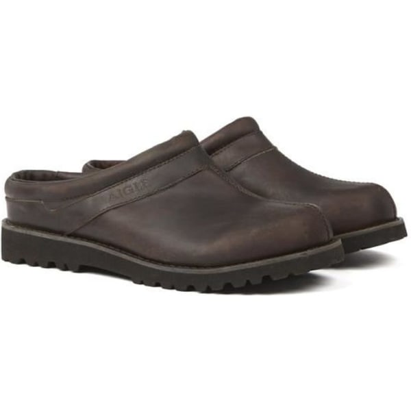 Aigle Basilo läder träskor kastanj 44