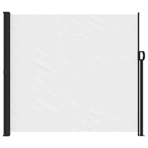 vidaXL Retractable sidokappa vit 180x500 cm 4004451