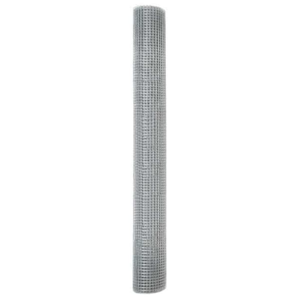 vidaXL Stängsel i svetsat tråd Silver 42004930