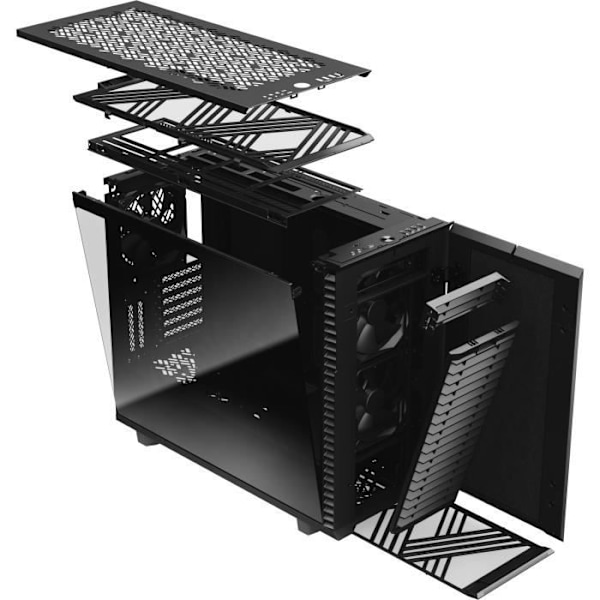 FRACTAL DESIGN PC CASE Define 7 - Svart - Härdat glas - ATX-format (FD-C-DEF7A-03)