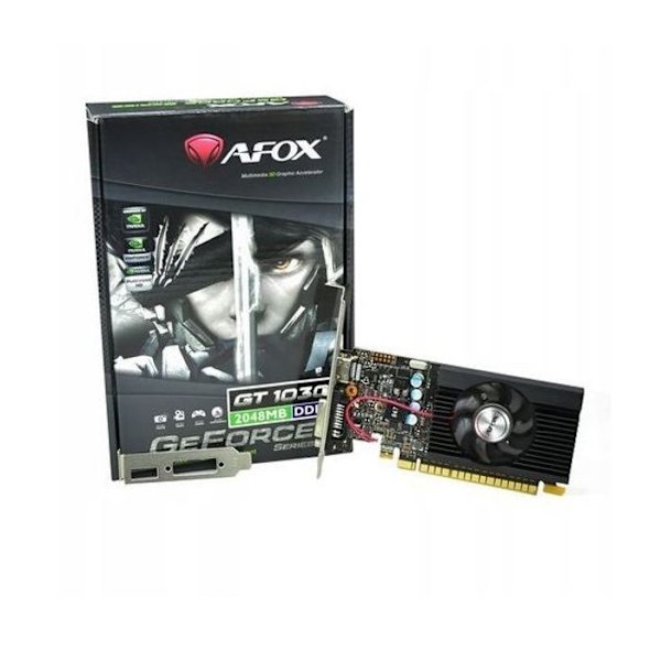 Internt grafikkort A - fox AFOX NVIDIA GT 1030-2GB GDDR5 - HDMI - DVI - Låg profil