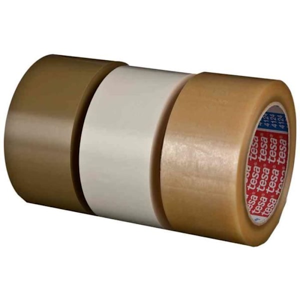 Klebande - TESA - 4124 - PVC - 19 mm x 66 m - Transparent - Ultra stark transparent
