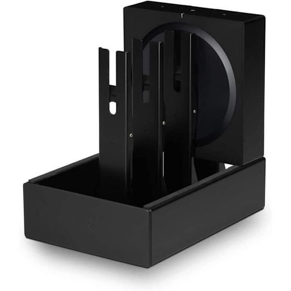FLEXSON Väggmonteringsdocka för 4 Sonos Amp - Svart