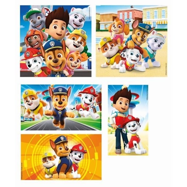 Clementoni - Pussel 10 i 1 - Paw Patrol Flerfärgad
