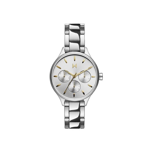 Mvmt - 28000237-D - Analog multifunktionskvartsklocka för kvinnor med silverarmband i rostfritt stål -