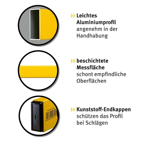 Vattenpass - Stabila - 2283 - 70 cm - 2 bubblor - Aluminium