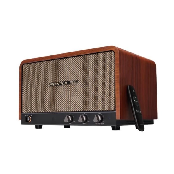 Bordsljudsystem - AIRPULSE - P100X - 60W - Bluetooth - Brun
