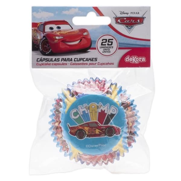 Cupcakeformar - DEKORA - Bilar - 25-pack - 5 cm - Papper
