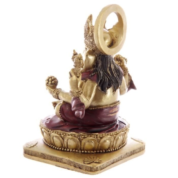 Röd Ganesh staty 14cm