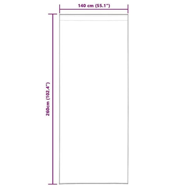 Gardiner i voile - vidaXL - Ljusgrå - Polyester - 260x140 cm - 2 stycken - Utvändig montering Ljusgrått