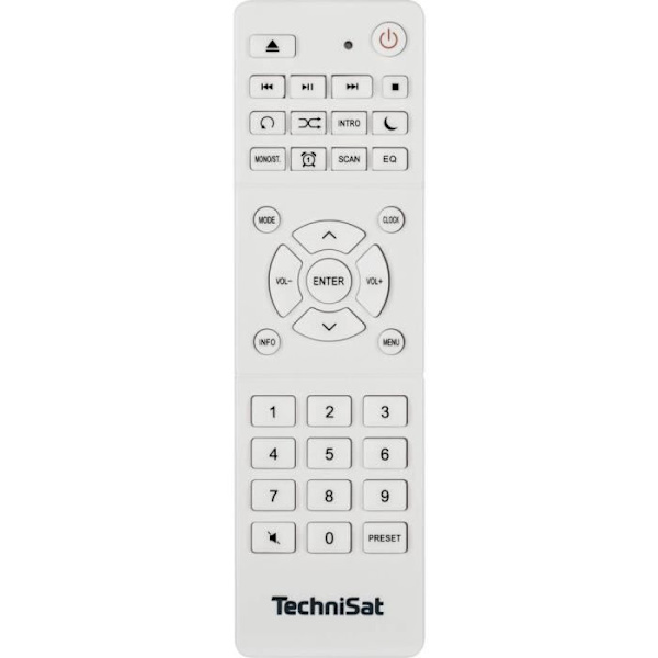 Radio-CD-spelare DAB+ - TECHNISAT - DIGITRADIO 370 CD BT - Vit - 2 högtalare 5W - Färgskärm Vit