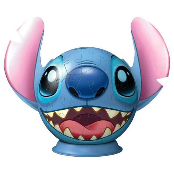 3D Ball Disney Stitch Puzzle 72 bitar, från 6 år och uppåt, Ravensburger, 11574 Flerfärgad