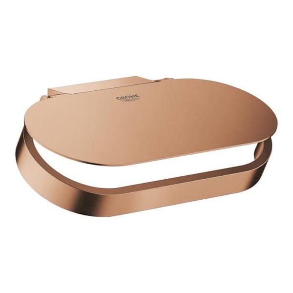 Grohe Selection Väggmonterad toalettpappershållare i metall med lock, Borstad Warm Sunset (41069DL0)